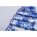 Digital Painting Double Side Women 100% Silk Pashmina Wrap Rose Printed Shawl